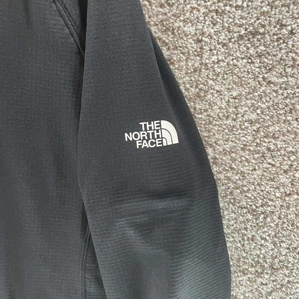The North Face Sweatshirt Mens Large Black Half Zip Pullover Long Sleeve‎ Casual